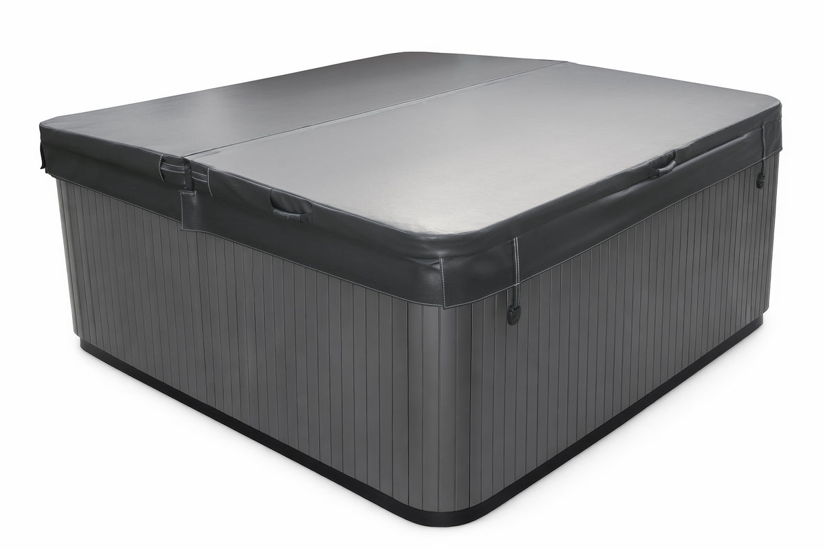 Ronde Hot Tub Cover Vervanging Winter Spa Cover Geïsoleerd Waterdicht Outdoor 210d Zwembad Cover Ronde Uv-bestendige Hot Tub Protector Weerbestendig Voor Ruw Weer,zwart,162x30cm