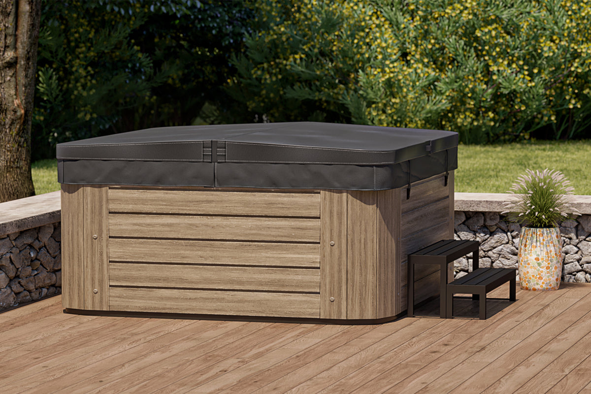 Hot Tub Cover 180 x 60 cm Rond Geïsoleerde Hot Tub Cover Stof Hot Tub Cover 180 x 60 cm Rond Geïsoleerde Hot Tub Cover Stof
